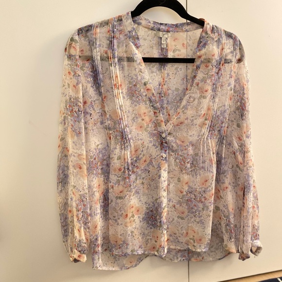 Joie Tops - Joie floral print silk blouse